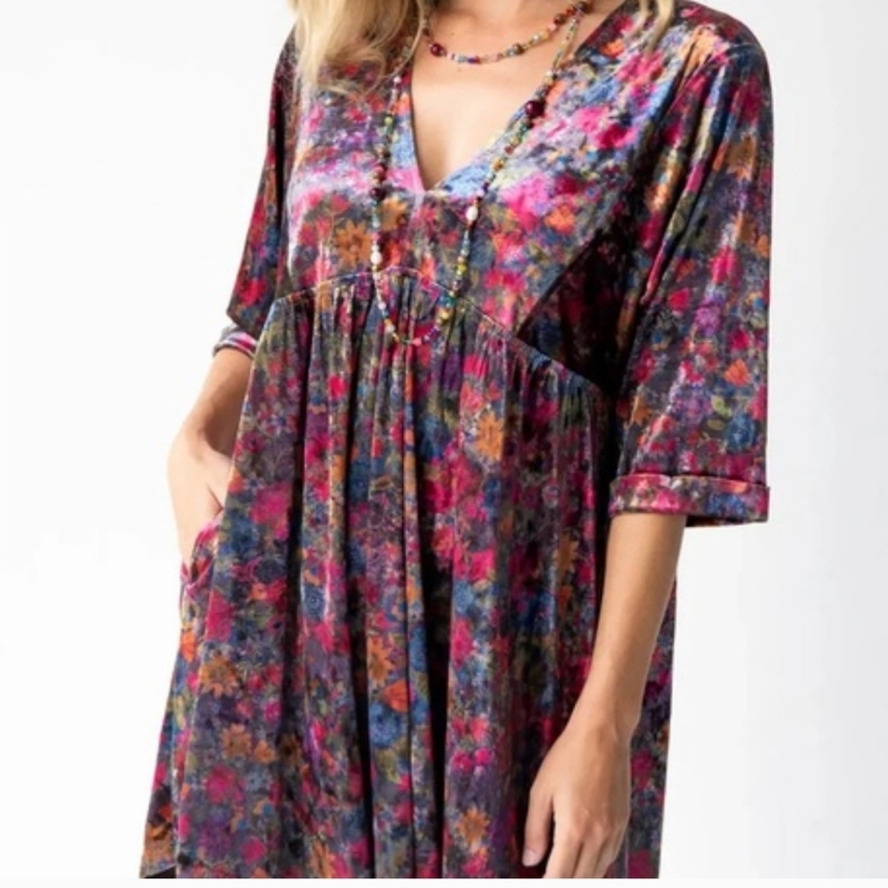 NATURAL LIFE Stella Velvet Mini Dress